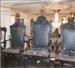 Chippendale-style mahogany masonic chairs, circa 1760